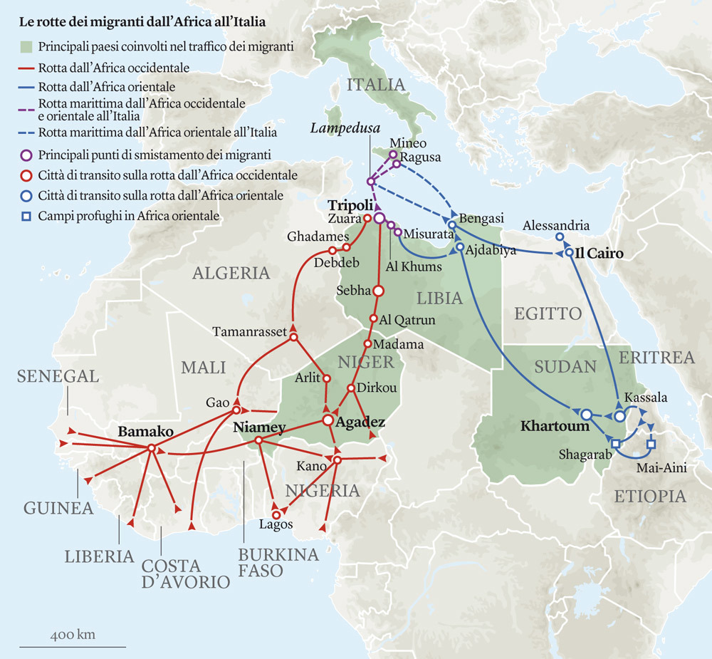 Mappa a cura di Internazionale.it.